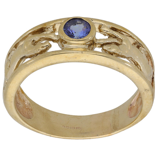 9ct Gold Tanzanite Alternative Ring Size S