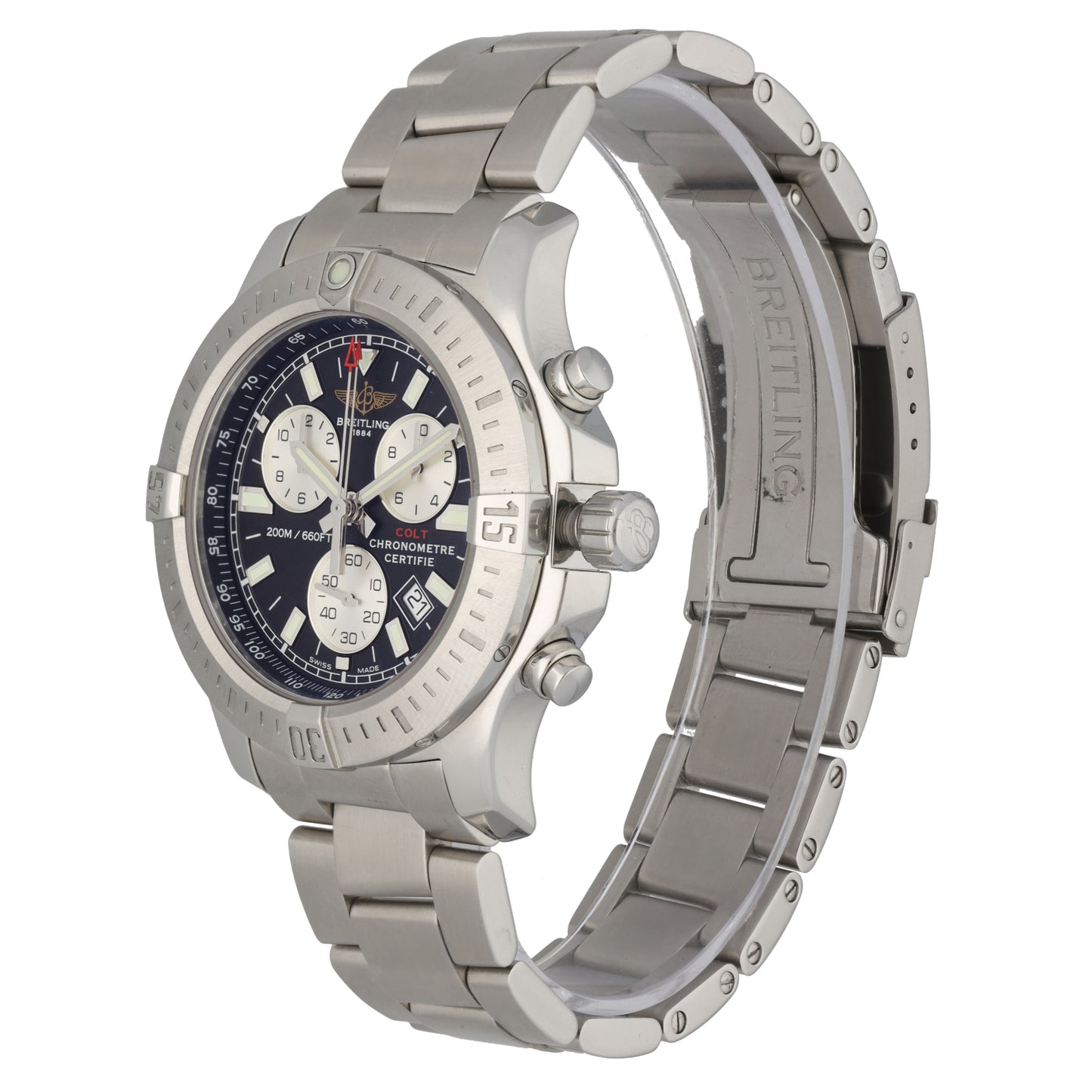 Breitling Colt Chronograph II A73388 44mm Stainless Steel Watch