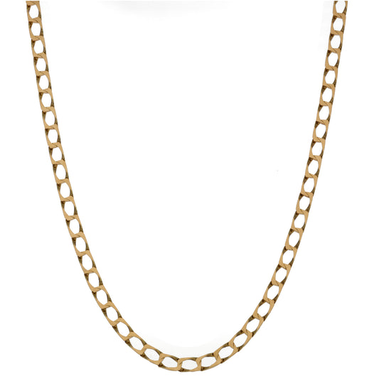 9ct Gold Curb Chain 20"