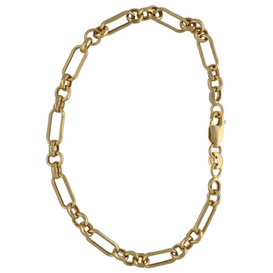 9ct Gold Figaro Bracelet