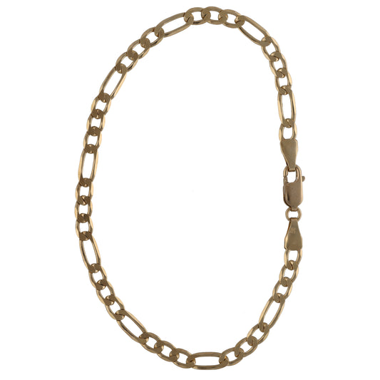 9ct Gold Figaro Bracelet