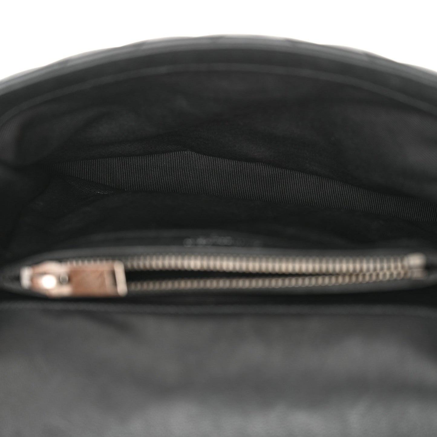 Yves Saint Laurent College Lambskin Leather Bag - Black