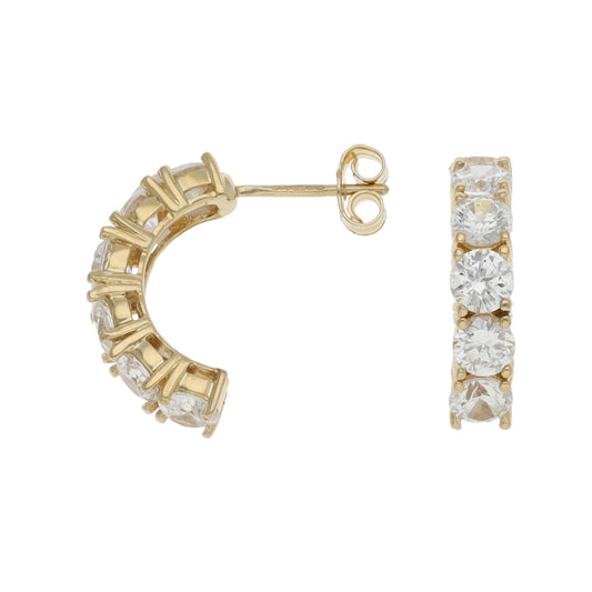 14ct Gold Cubic Zirconia Dress/Cocktail Earrings