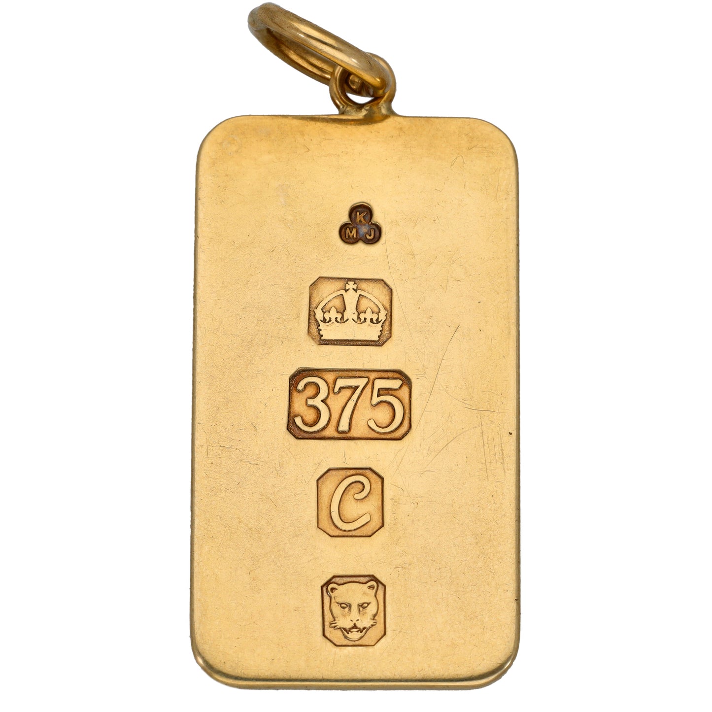 9ct Gold Ingot Pendant