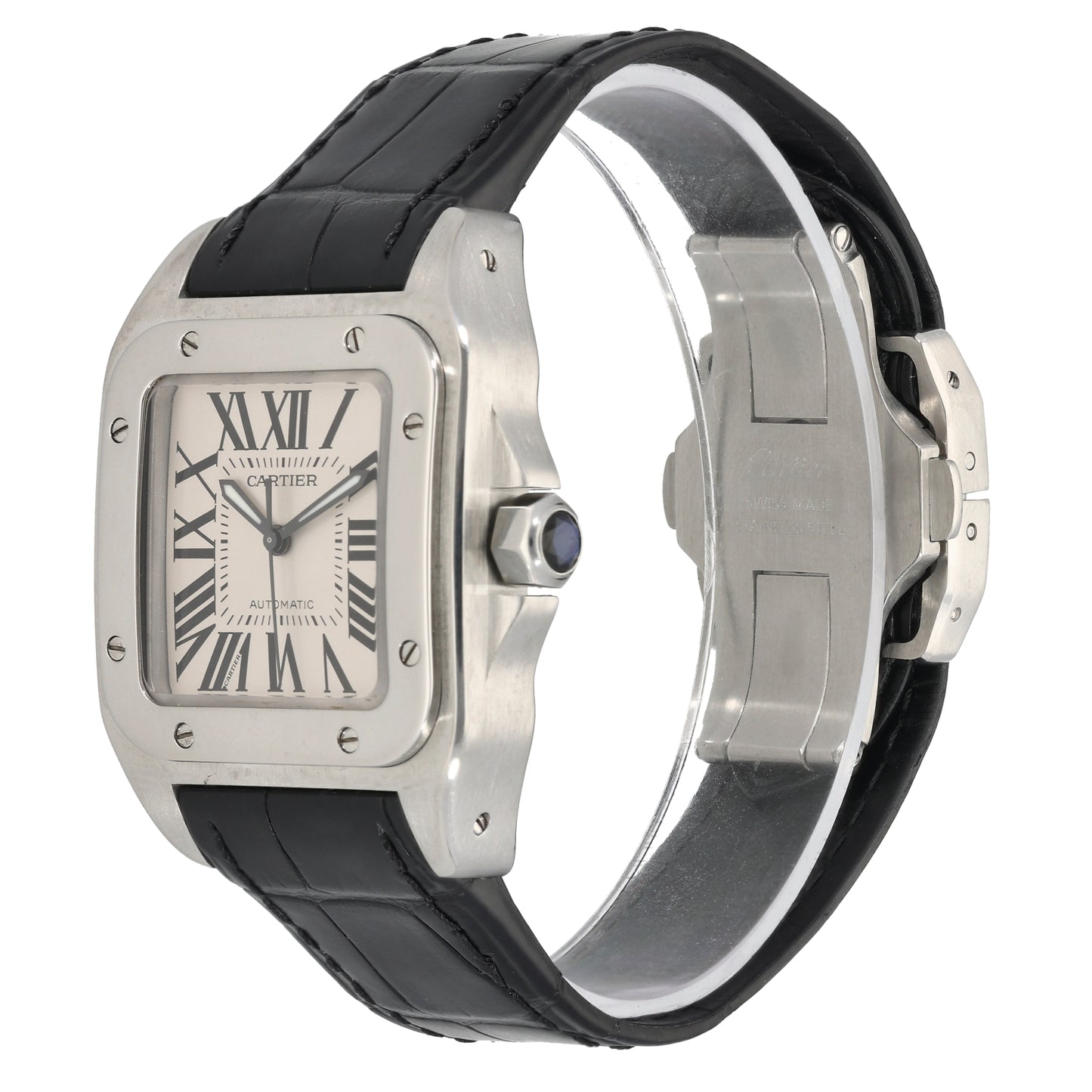 Cartier Santos 100 W20106X8 33mm Stainless Steel Watch