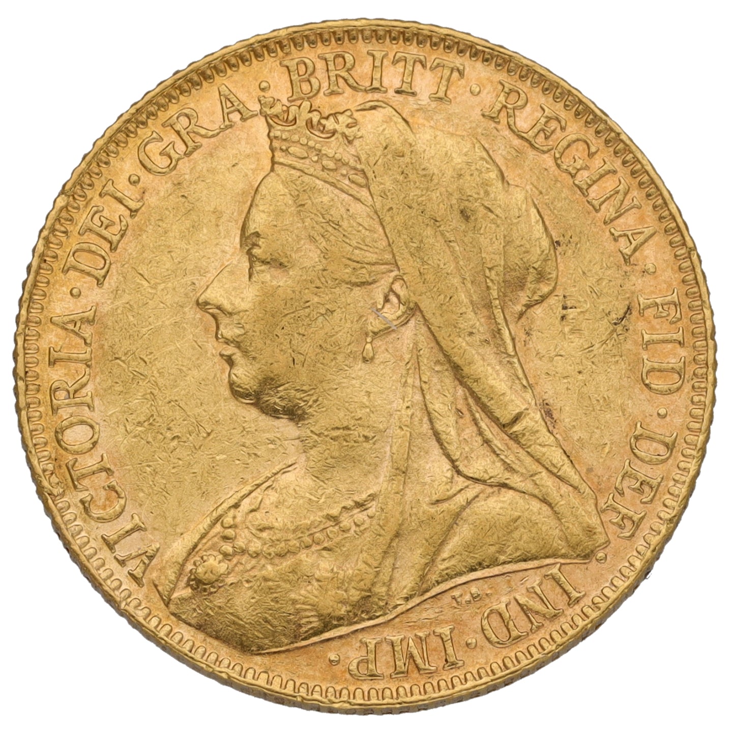 22ct Gold Queen Victoria Full Sovereign Coin 1900