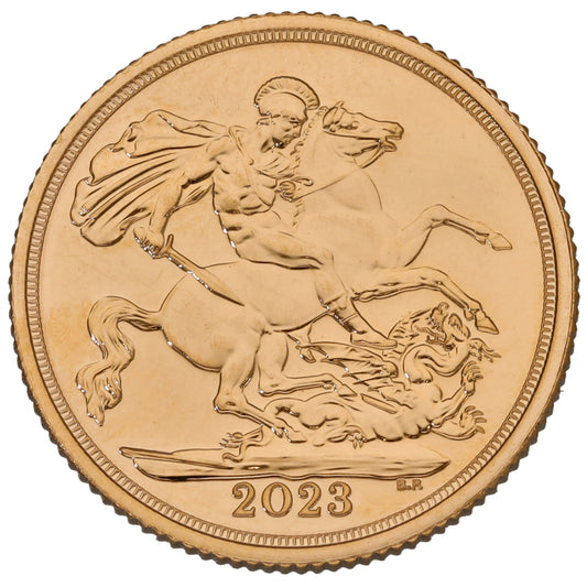 22ct Gold King Charles III Full Sovereign Coin 2023