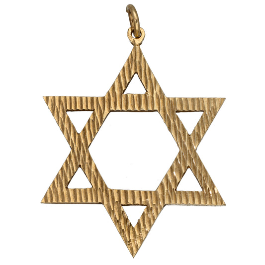 9ct Gold Star of David Pendant
