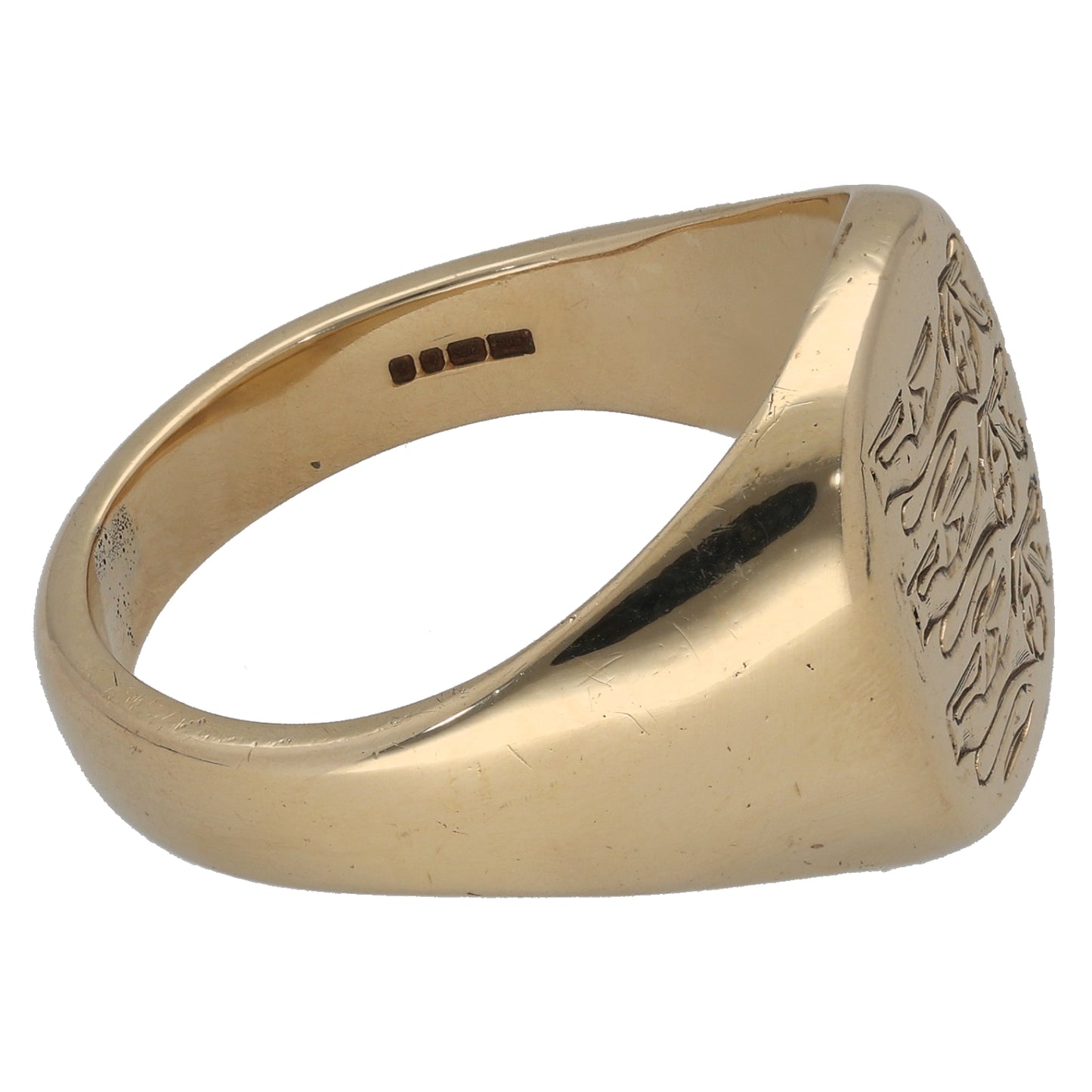 9ct Gold England Signet Ring Size X