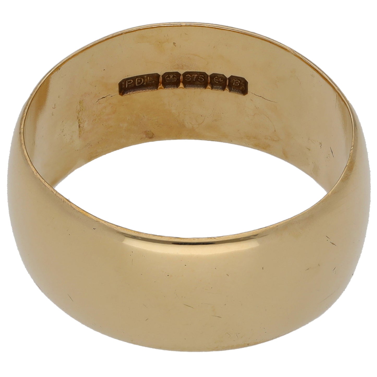 9ct Gold Plain Wedding Ring Size R