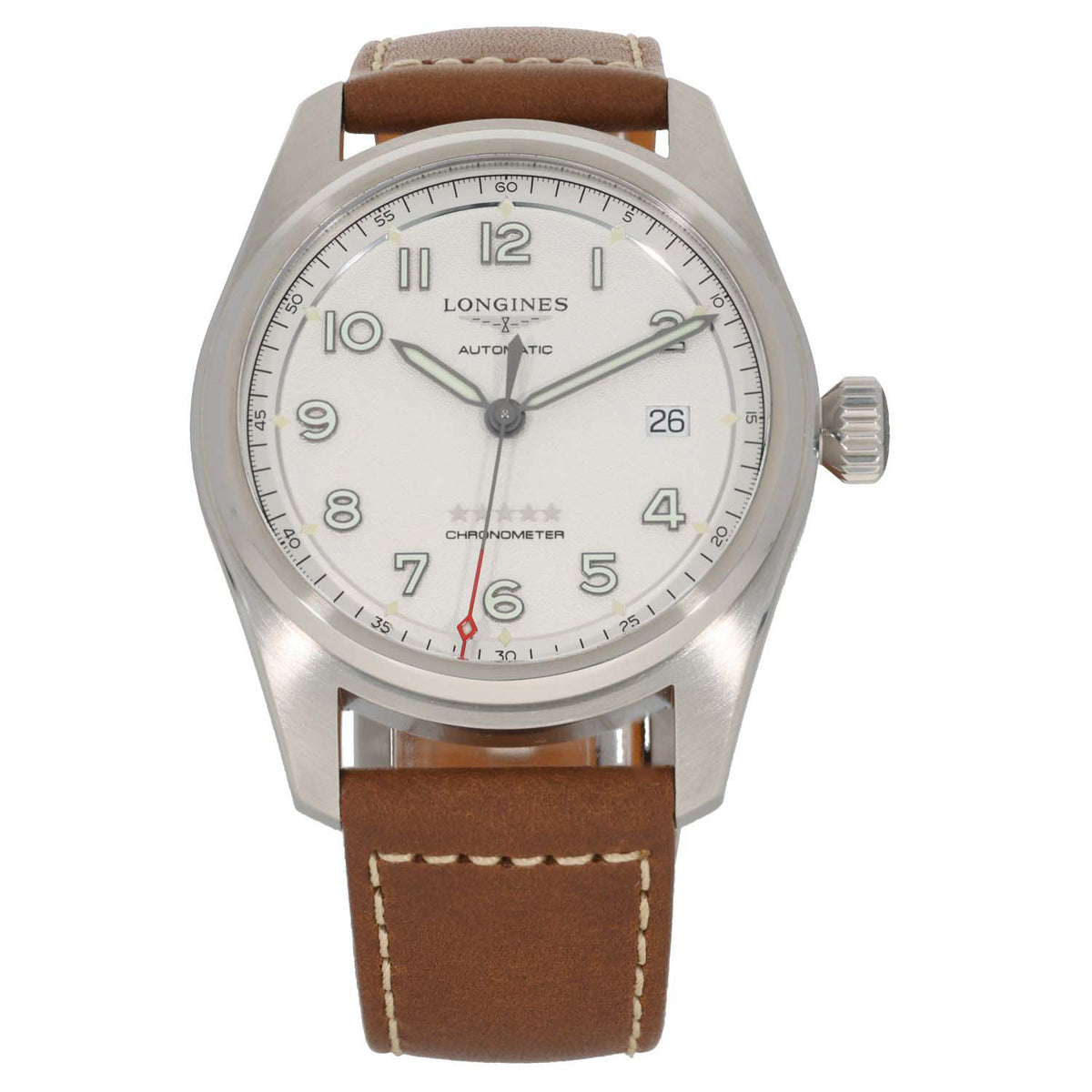 Longines Spirit L3.810.4 40mm Stainless Steel Watch
