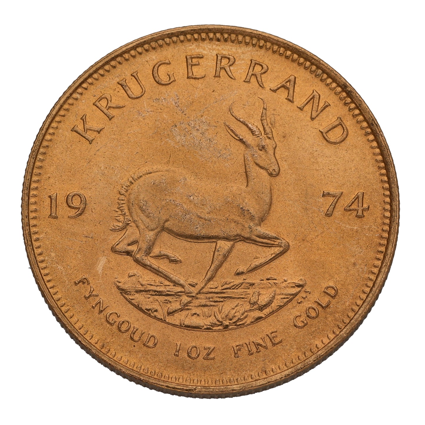 22ct Gold 1 OZ Krugerrand Coin 1974