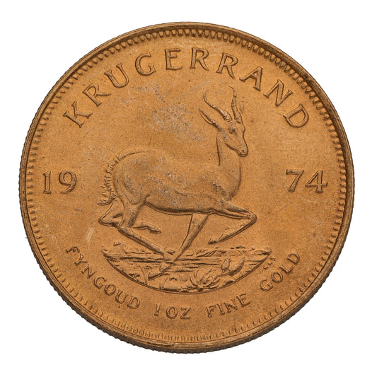 22ct Gold 1 OZ Krugerrand Coin 1974