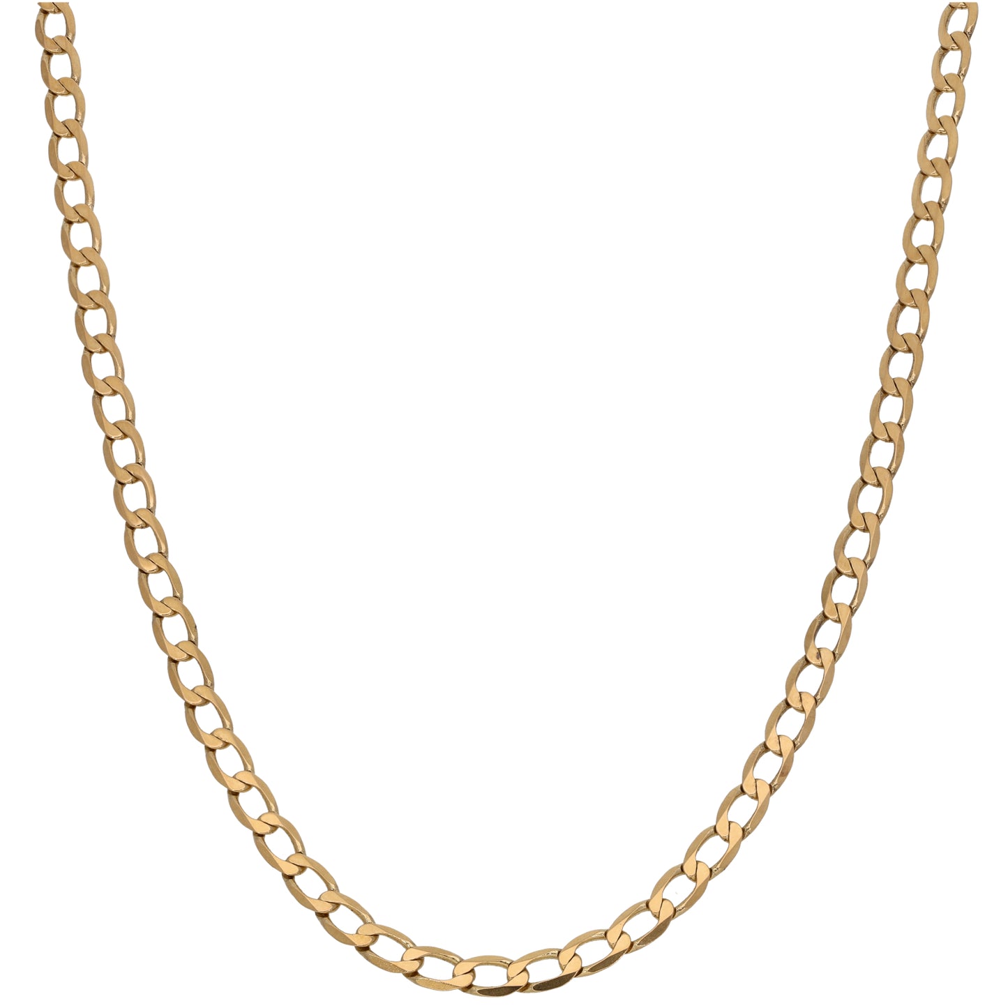 9ct Gold Curb Chain 20"