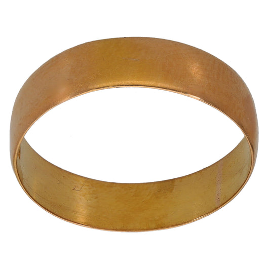 22ct Gold Plain Wedding Ring Size P