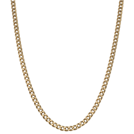 9ct Gold Curb Chain 22"