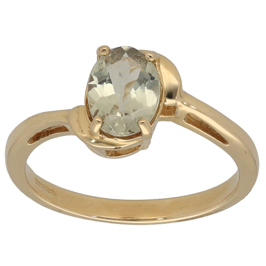 18ct Gold Diaspore Single Stone Ring Size N