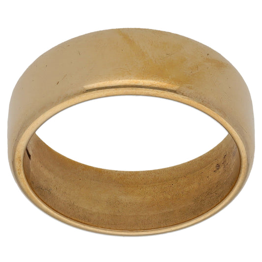 9ct Gold Plain Wedding Ring Size L