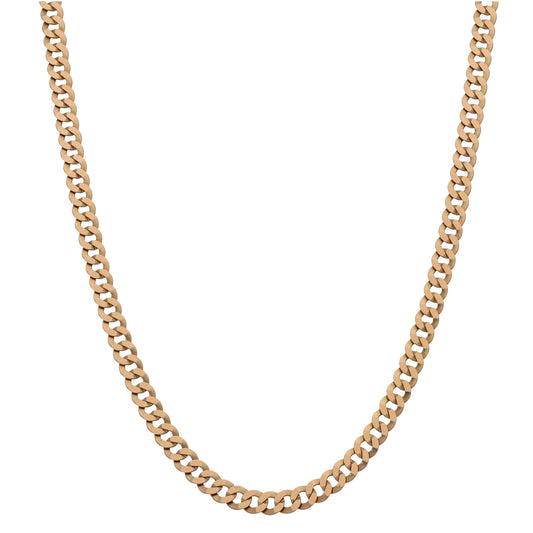 9ct Gold Curb Chain 18"
