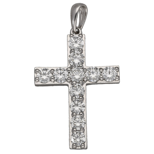 Platinum 1.12ct Diamond Cross Pendant