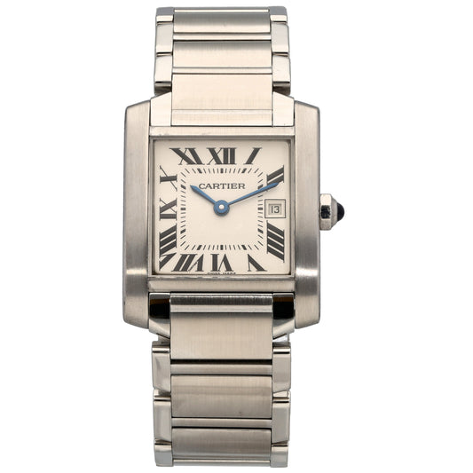 Cartier Tank Francaise 2465 25mm Stainless Steel Watch