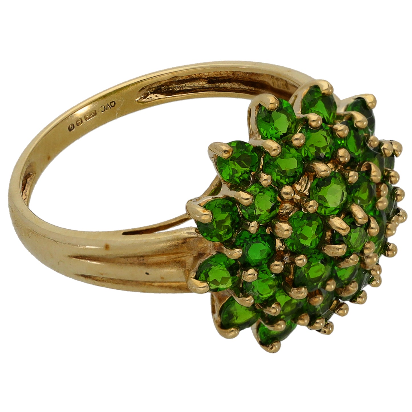 9ct Gold Garnet Dress/Cocktail Ring Size Q