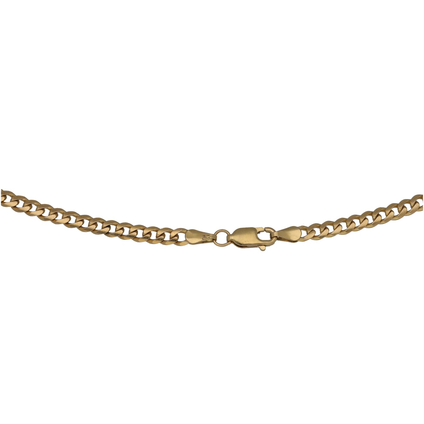 9ct Gold Curb Chain 16"
