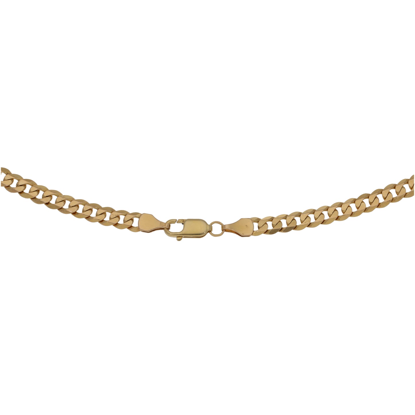 9ct Gold Curb Chain 18"