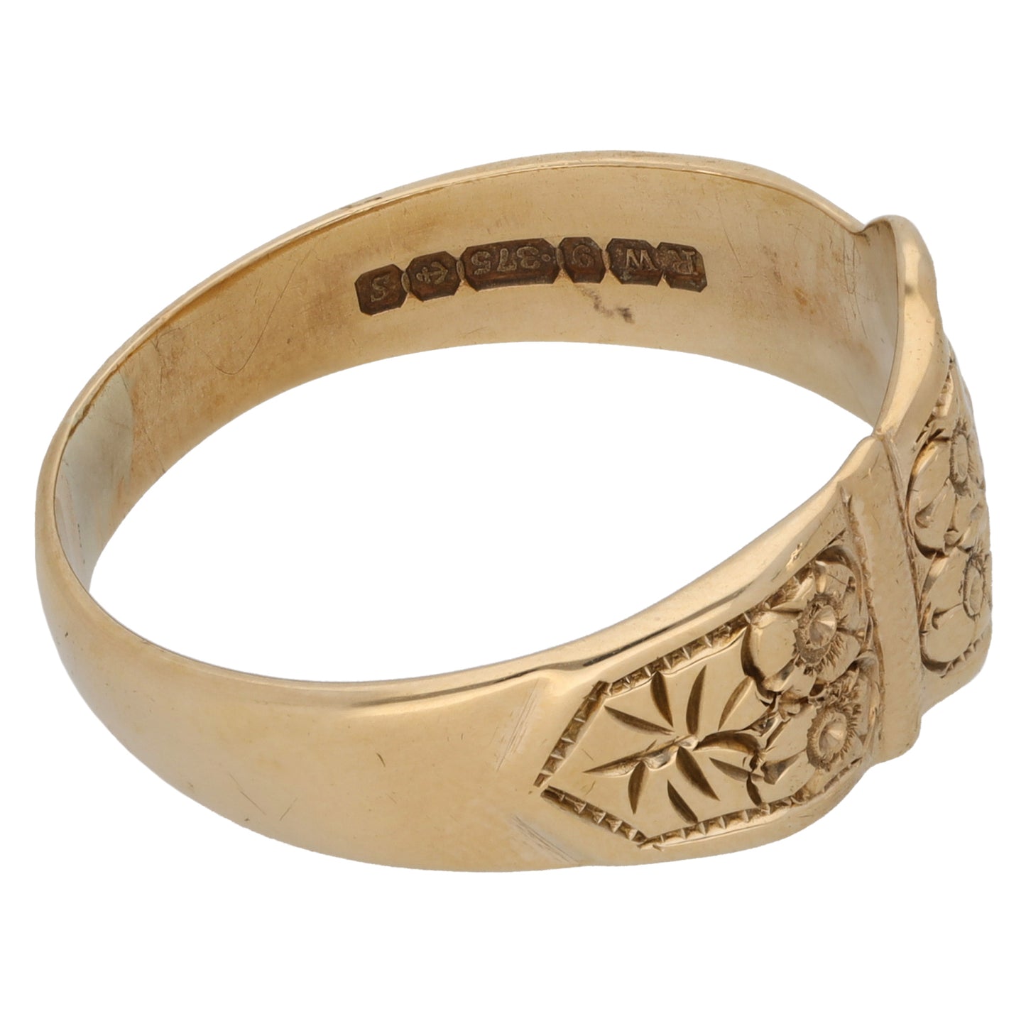 9ct Gold Buckle Ring Size Y