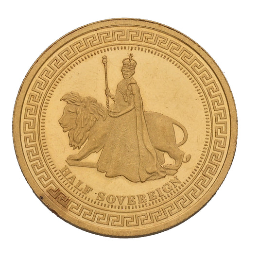 22ct Gold Queen Elizabeth II Half Sovereign Coin 2012