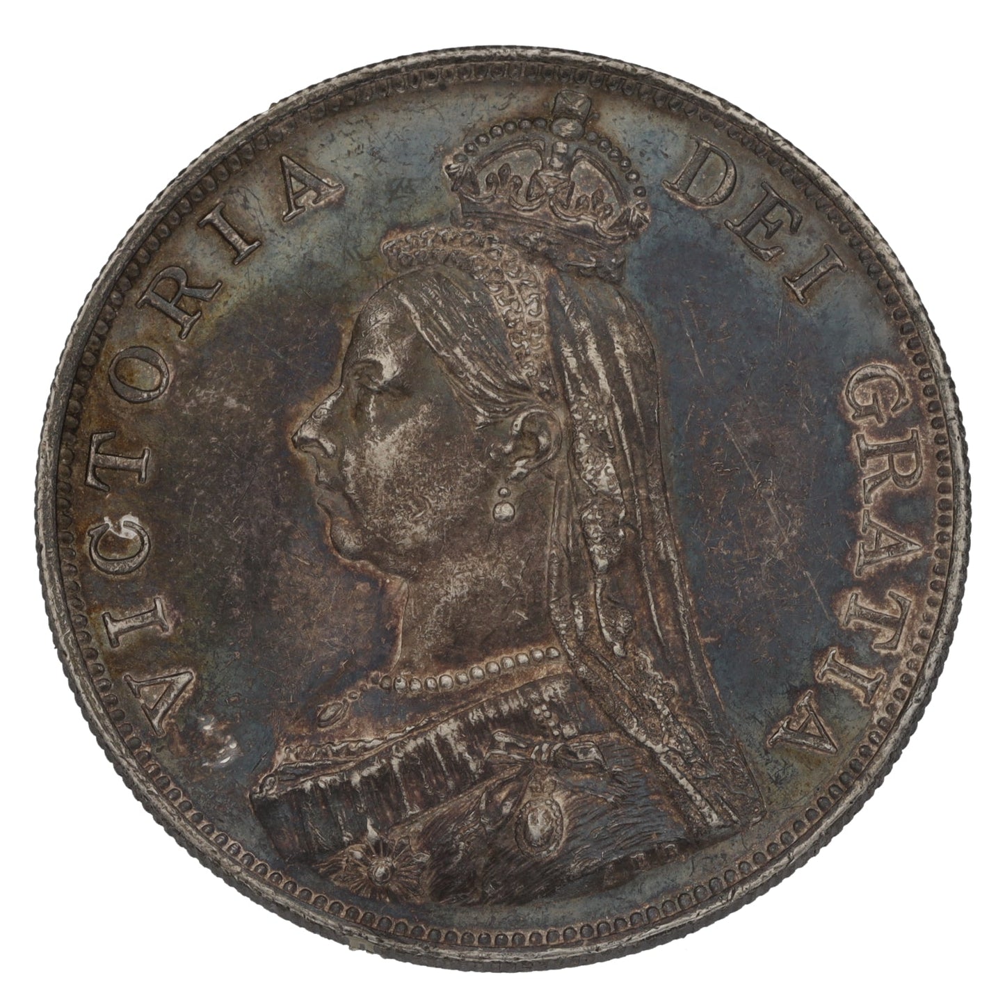 Silver Sterling The Queen Victoria Silver Double Florin Coin 1887