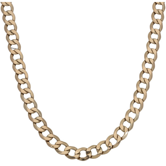 9ct Gold Curb Chain 20"