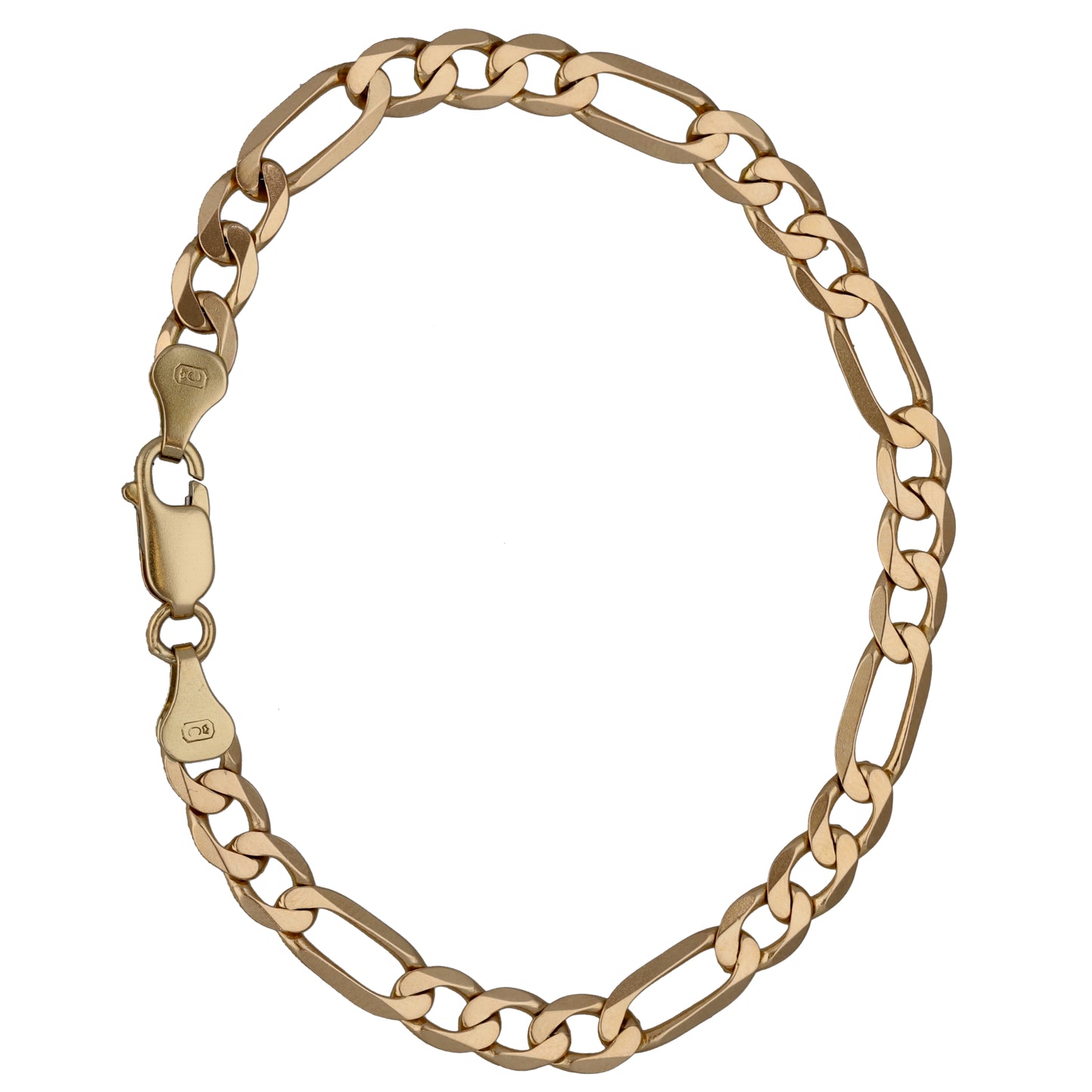 9ct Gold Figaro Bracelet