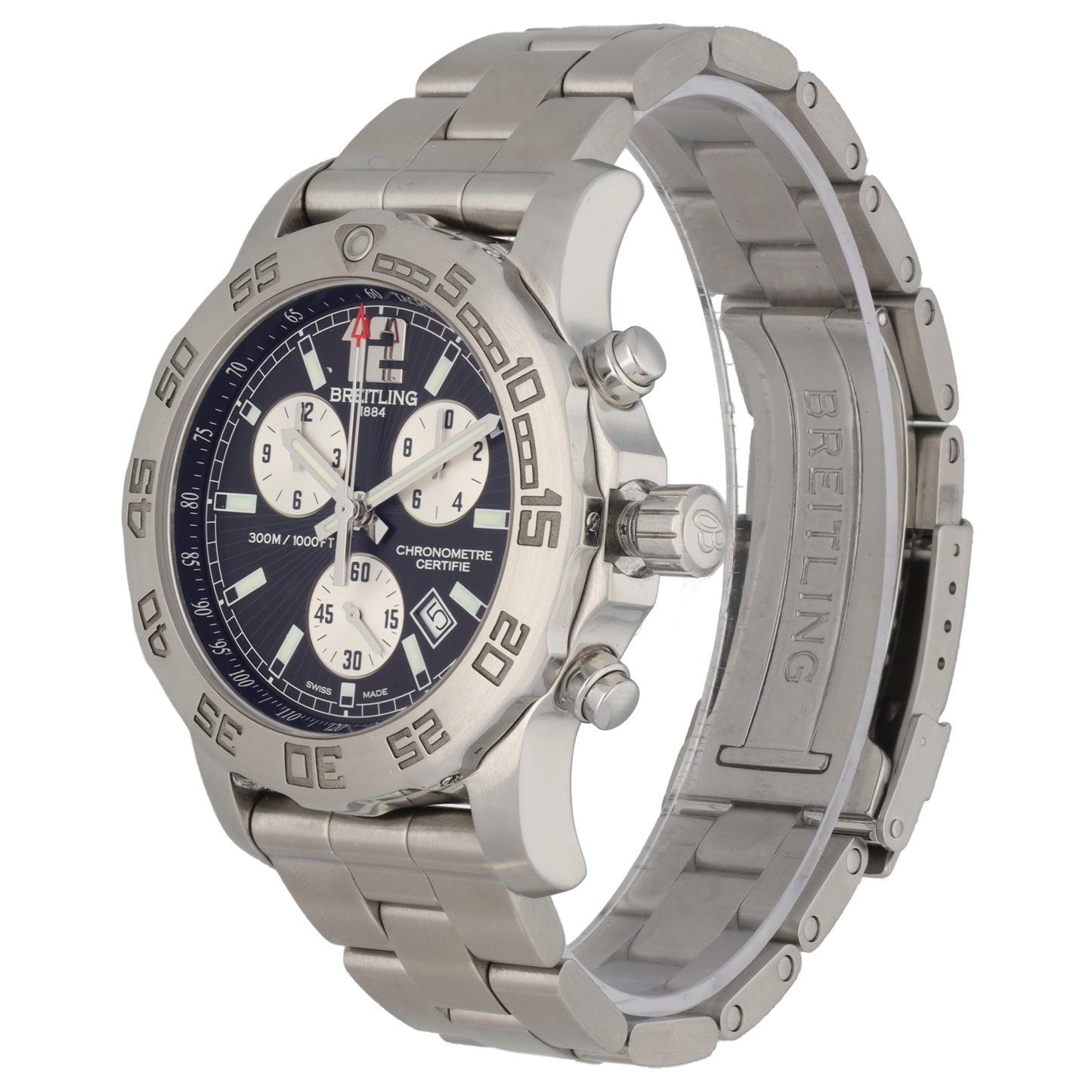 Breitling Colt Chronograph II A73387 43mm Stainless Steel Watch