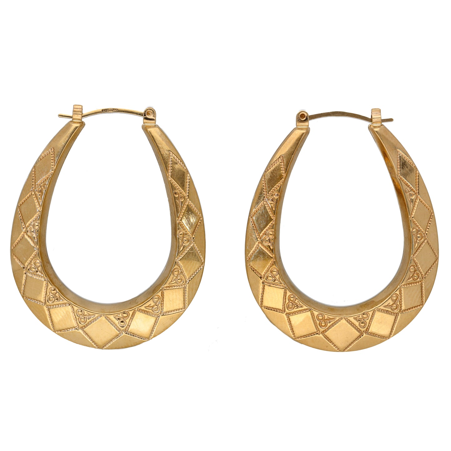 9ct Gold Creole Earrings