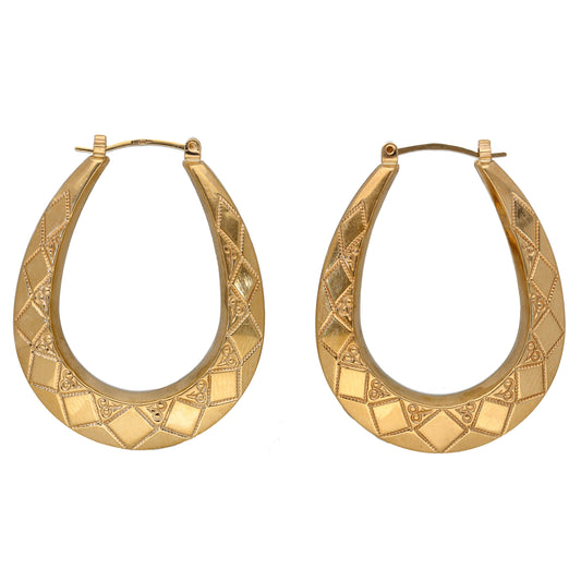 9ct Gold Creole Earrings