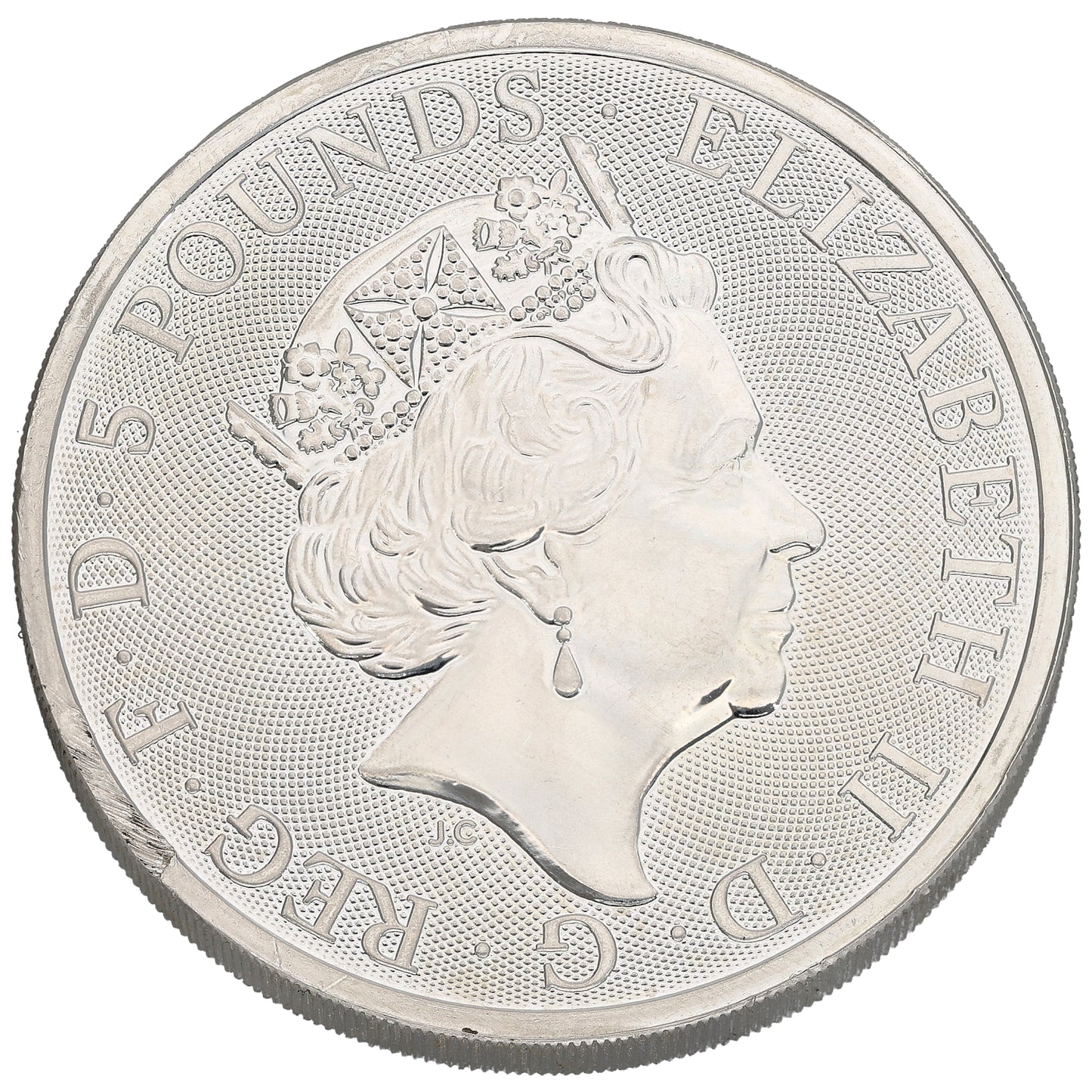 Fine Silver Falcon Of The Plantagenets 2 OZ Coin 2019