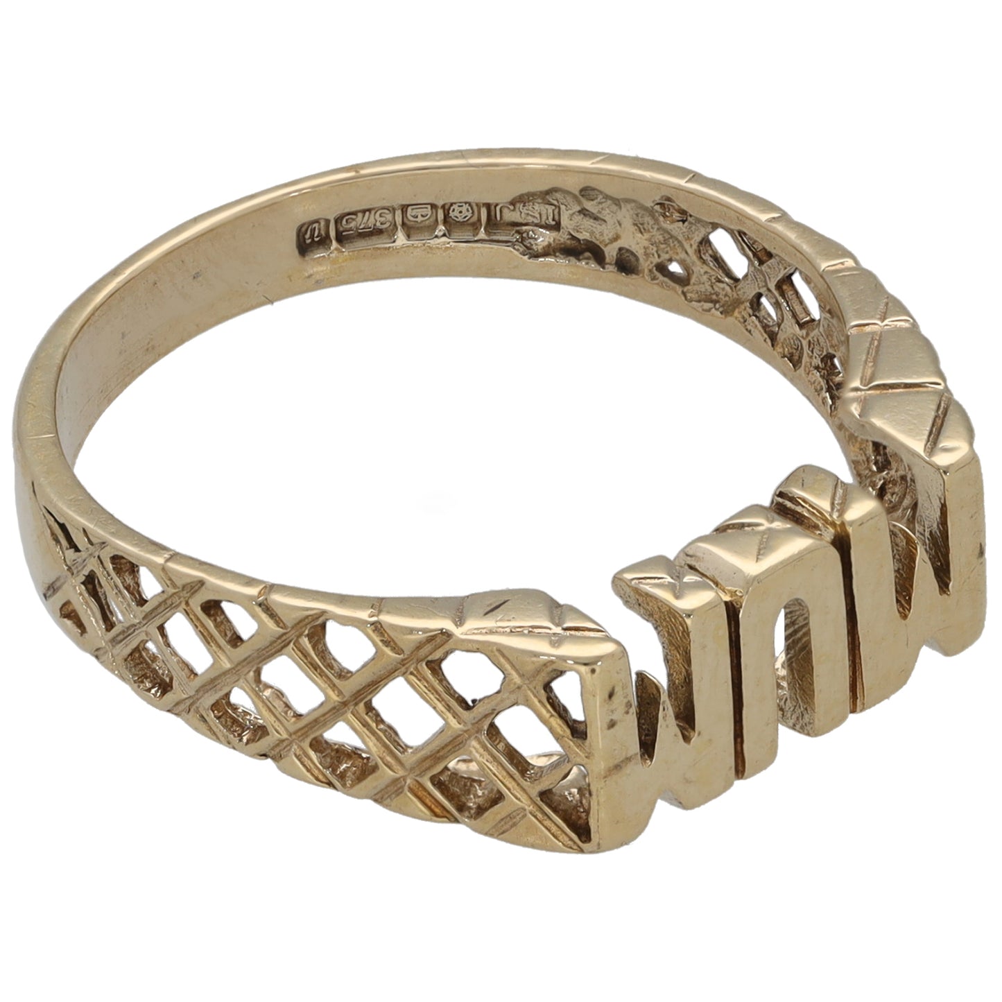 9ct Gold Mum Ring Size P