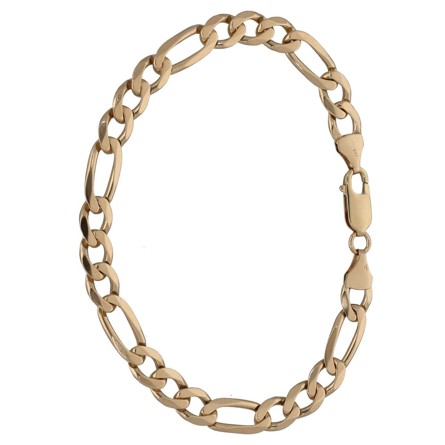 9ct Gold Figaro Bracelet