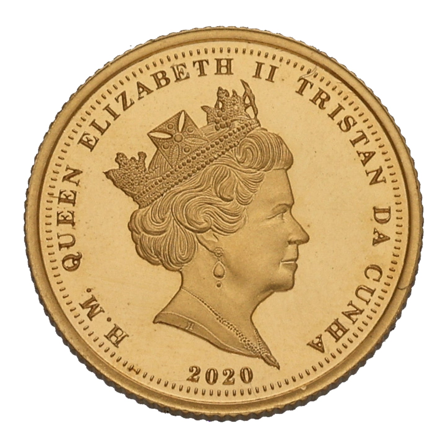 22ct Gold Queen Elizabeth II Quarter Sovereign Coin 2020