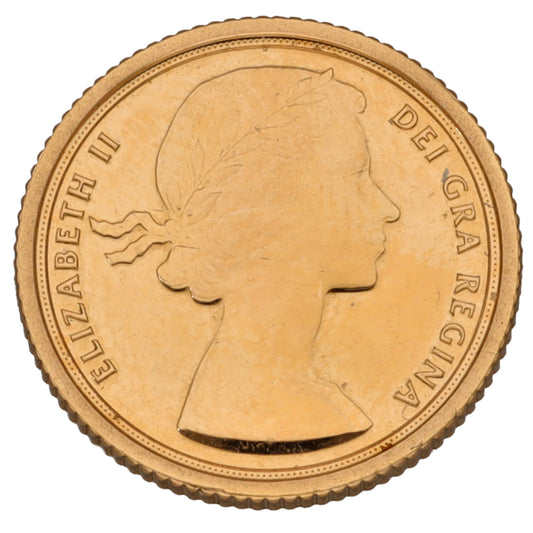 22ct Gold Queen Elizabeth II Quarter Sovereign Coin 2022