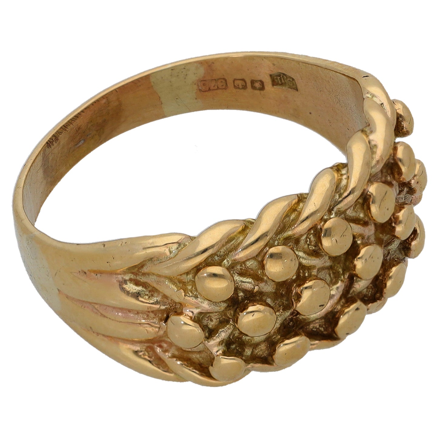 9ct Gold Keeper Ring Size Q