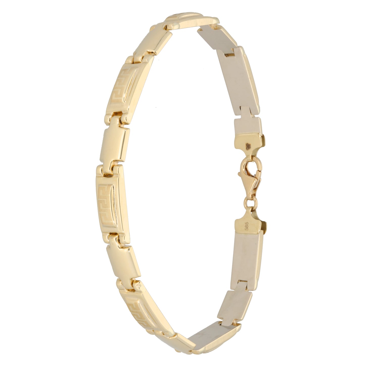 New 14ct Gold Greek Key Bracelet