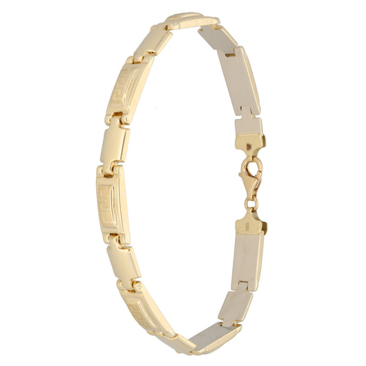 New 14ct Gold Greek Key Bracelet