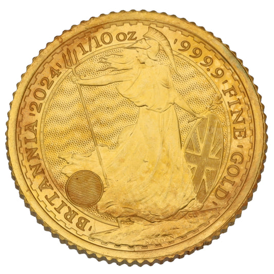 24ct Gold King Charles III 1/10 OZ Britannia Coin 2024