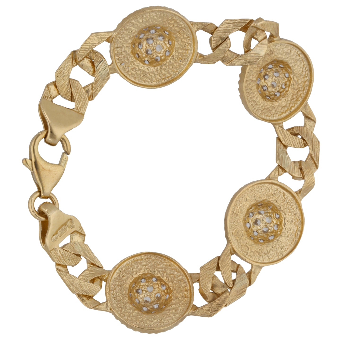 9ct Gold Cubic Zirconia Alternative Bracelet