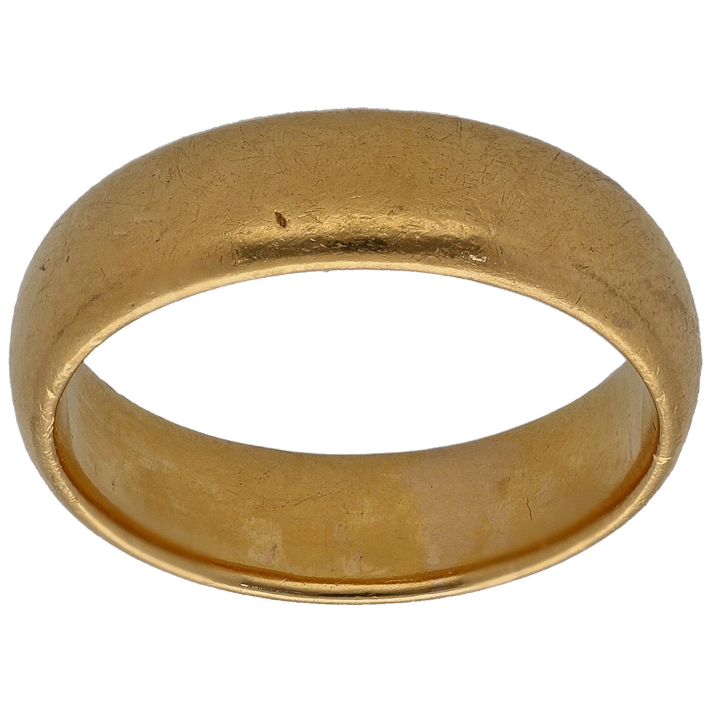 22ct Gold Plain Wedding Ring Size N