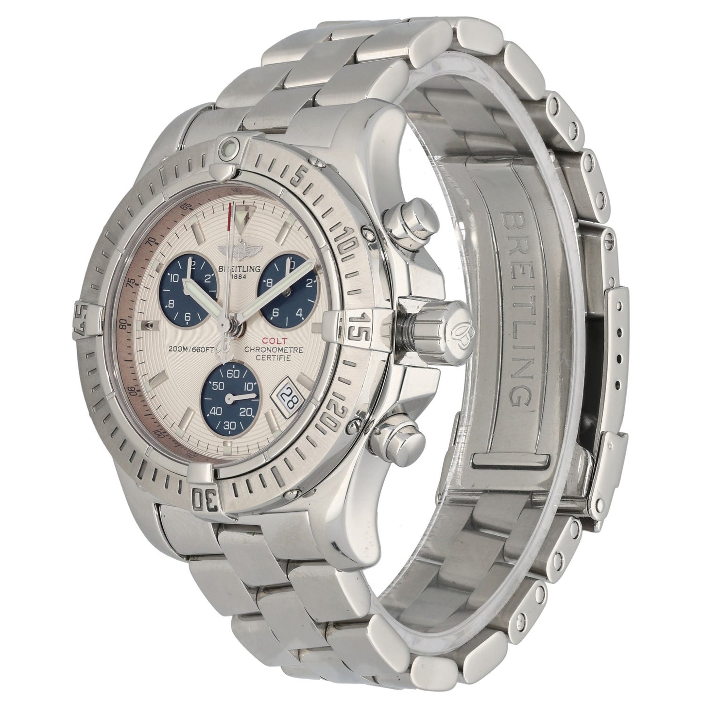 Breitling Colt Chronograph II A73380 41mm Stainless Steel Watch