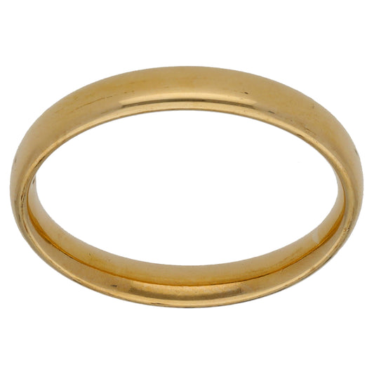 9ct Gold Plain Wedding Ring Size Q
