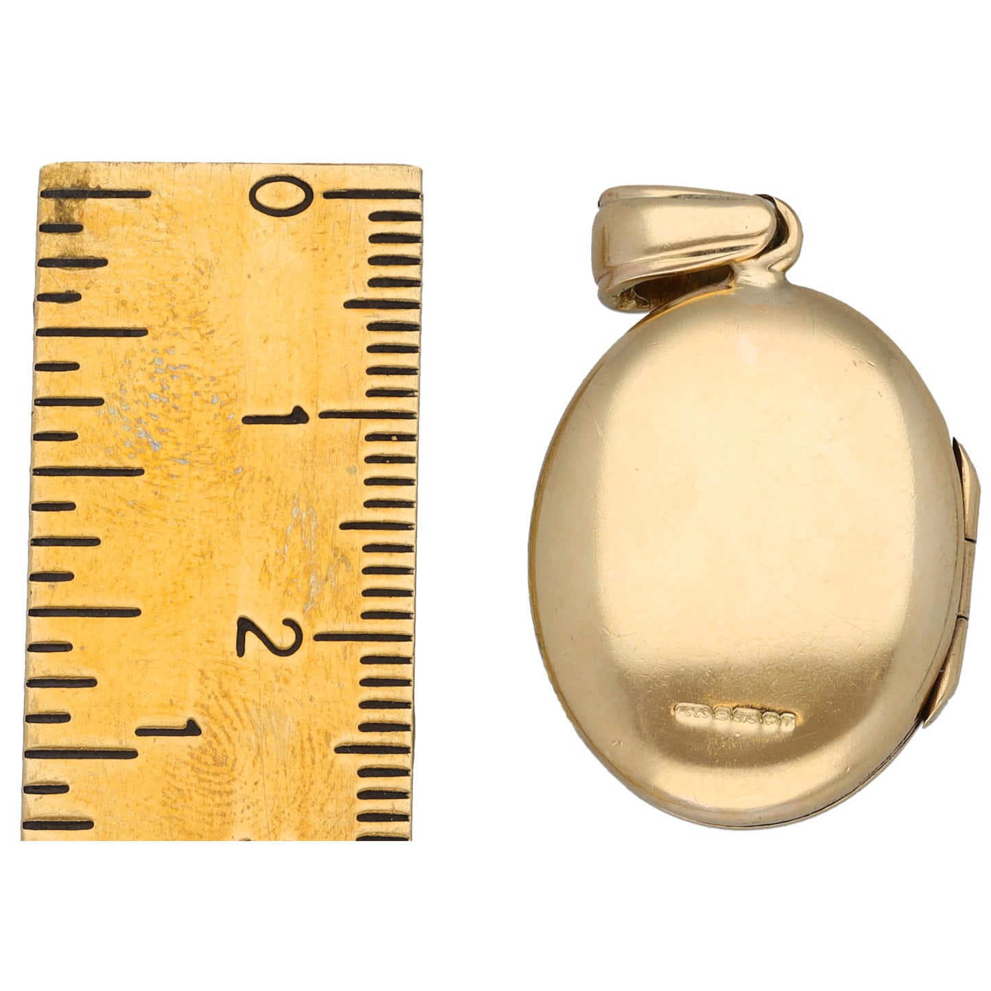 9ct Gold Plain Locket Pendant
